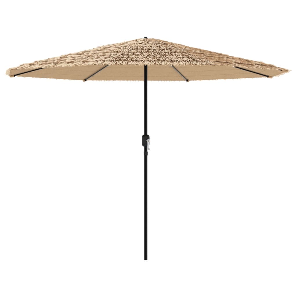 Parasol met LED's en stalen paal 324x324x247 cm bruin is nu te koop bij PeponiXL, paradijselijk wonen!