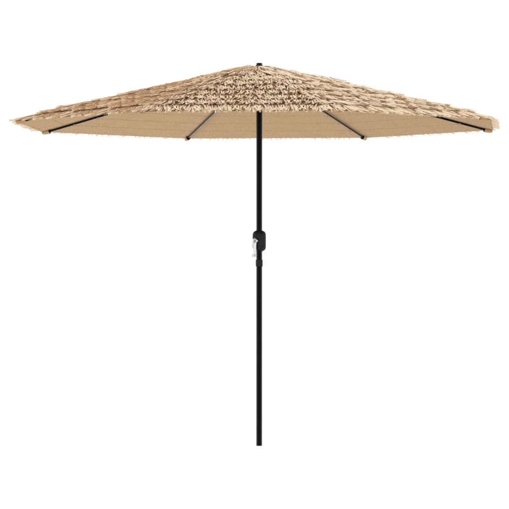 Parasol met LED's en stalen paal 324x324x247 cm bruin is nu te koop bij PeponiXL, paradijselijk wonen!