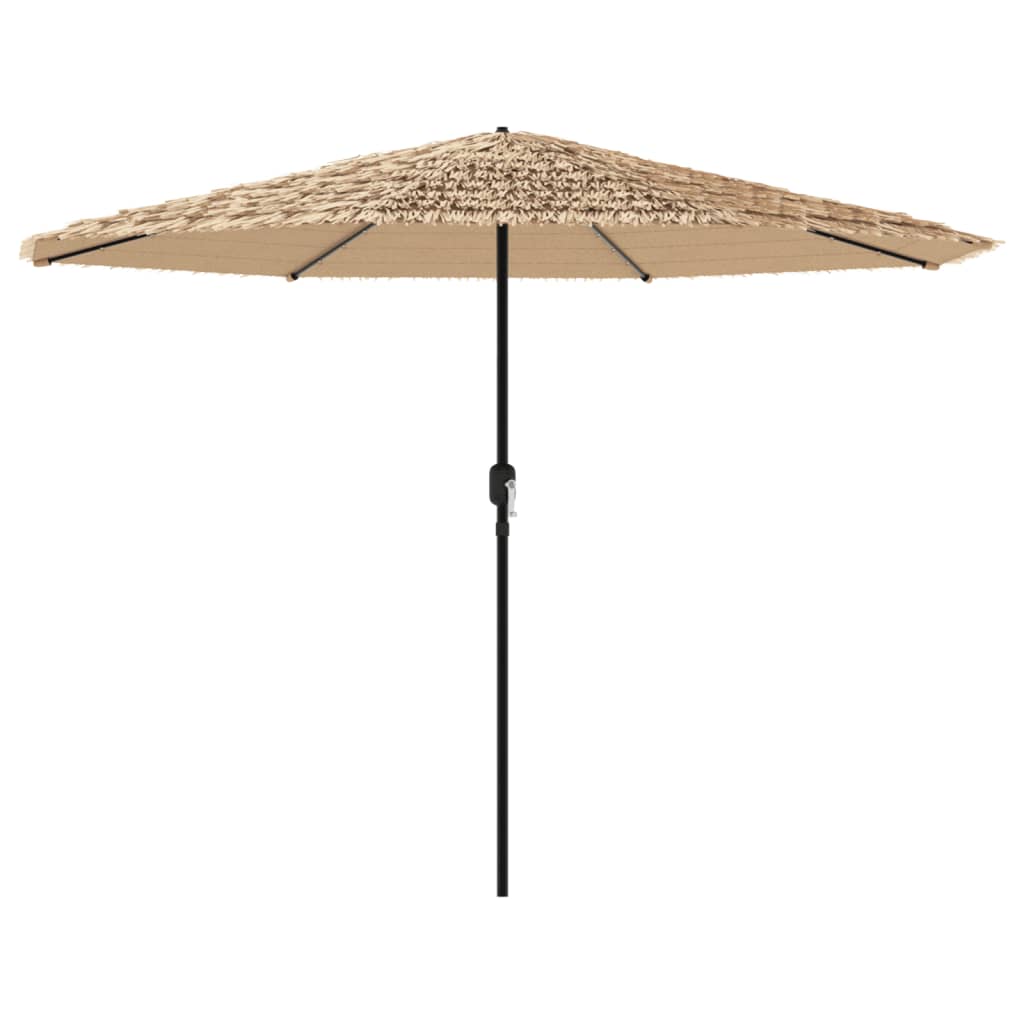 Parasol met LED's en stalen paal 388x388x248 cm bruin is nu te koop bij PeponiXL, paradijselijk wonen!