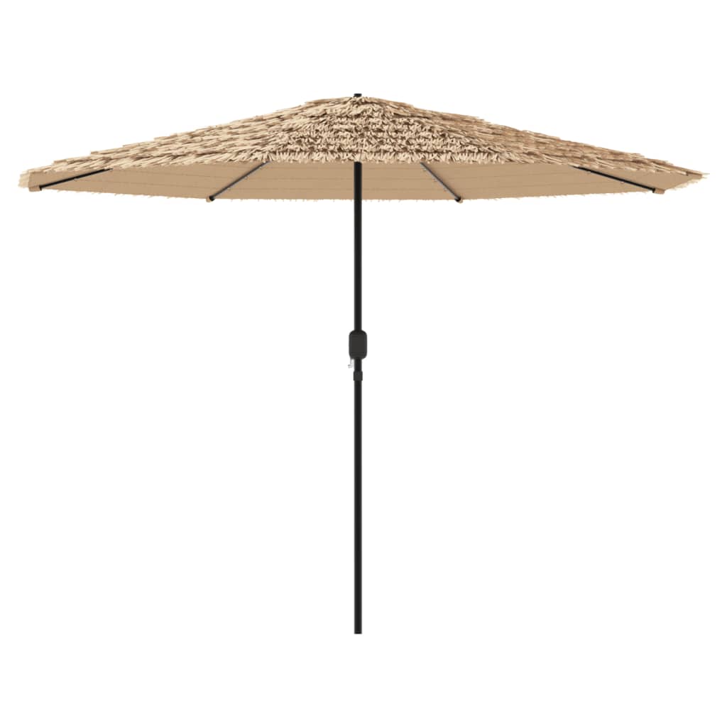Parasol met LED's en stalen paal 388x388x248 cm bruin is nu te koop bij PeponiXL, paradijselijk wonen!