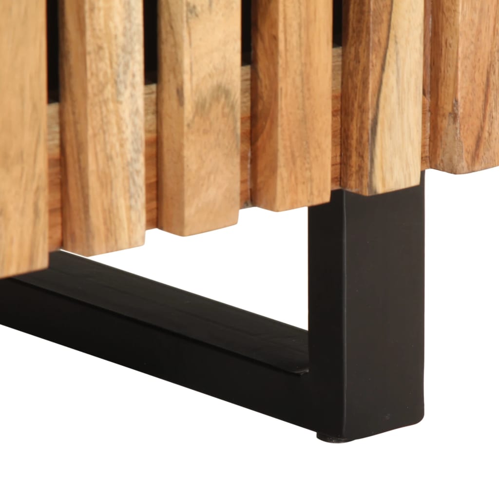 Nachtkastje 40x34x46 cm massief acaciahout is nu te koop bij PeponiXL, paradijselijk wonen!