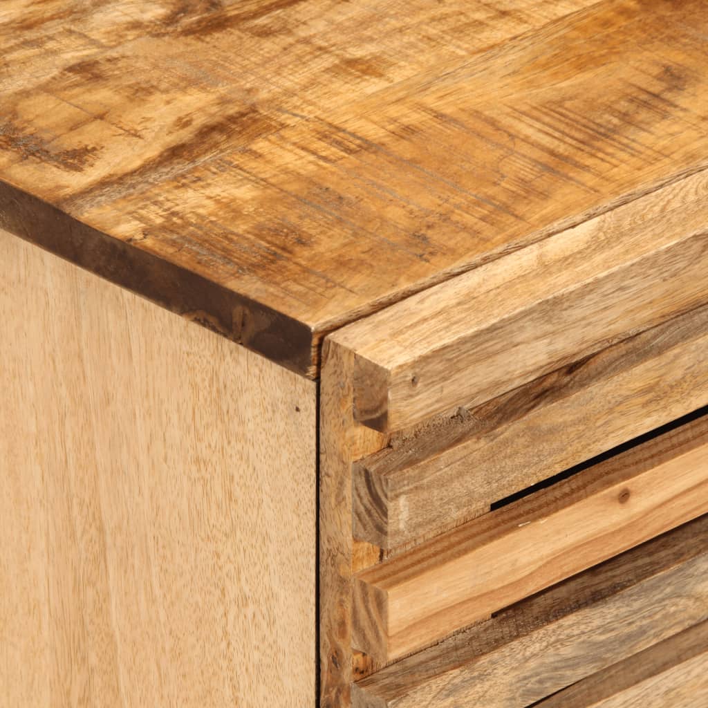 Nachtkastjes 2 st 40x34x46 cm massief ruw mangohout is nu te koop bij PeponiXL, paradijselijk wonen!