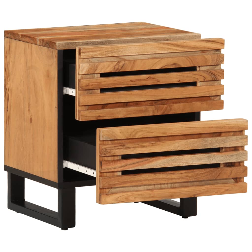 Nachtkastjes 2 st 40x34x46 cm massief acaciahout is nu te koop bij PeponiXL, paradijselijk wonen!