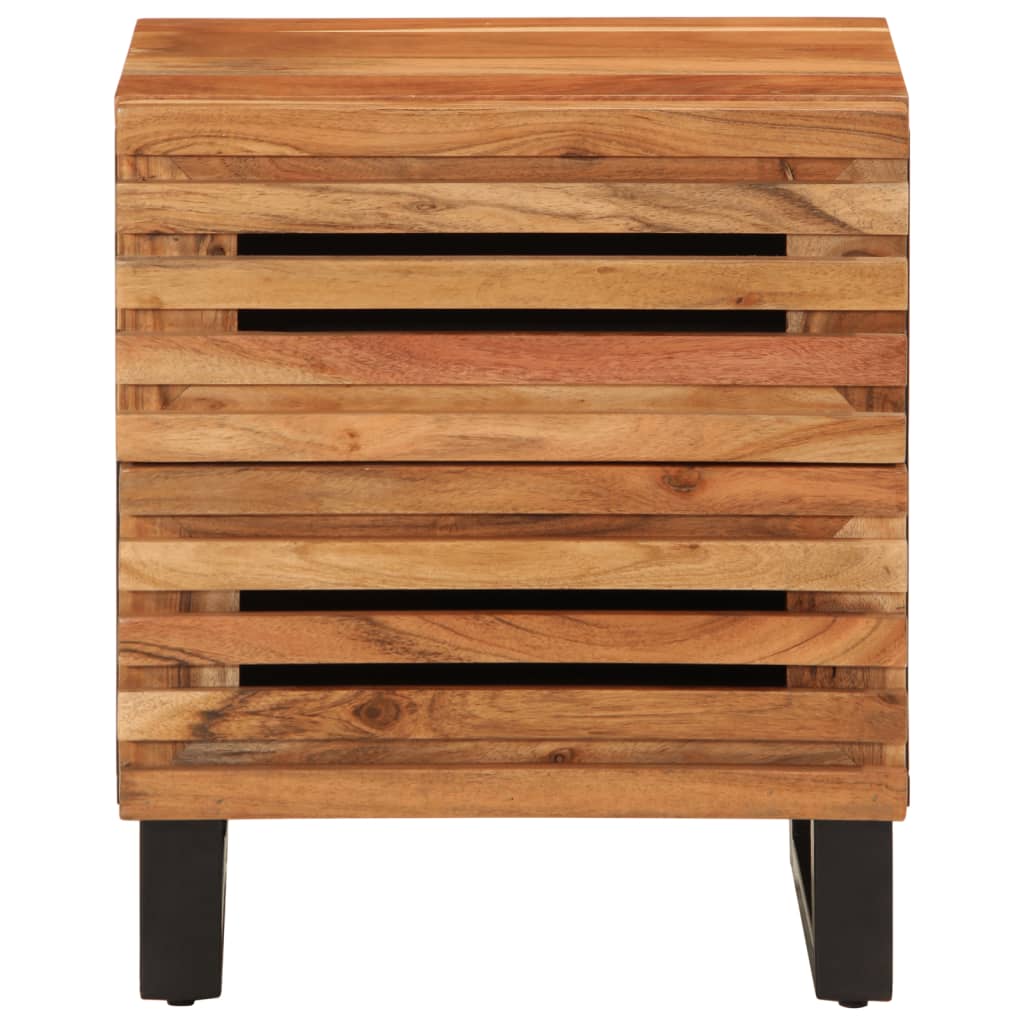 Nachtkastjes 2 st 40x34x46 cm massief acaciahout is nu te koop bij PeponiXL, paradijselijk wonen!