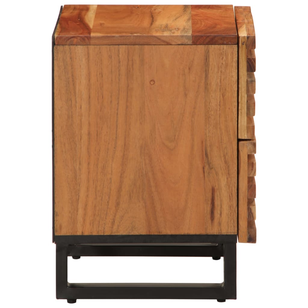 Nachtkastjes 2 st 40x34x46 cm massief acaciahout is nu te koop bij PeponiXL, paradijselijk wonen!