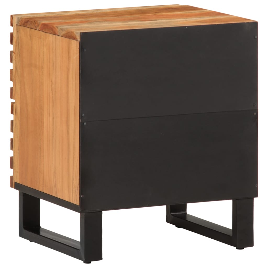 Nachtkastjes 2 st 40x34x46 cm massief acaciahout is nu te koop bij PeponiXL, paradijselijk wonen!