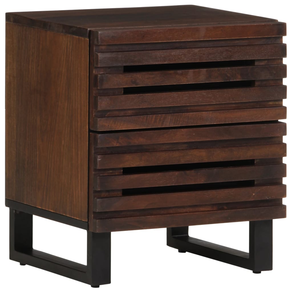 Nachtkastjes 2 st 40x34x46 cm massief mangohout is nu te koop bij PeponiXL, paradijselijk wonen!