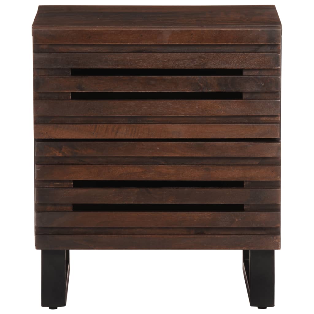 Nachtkastjes 2 st 40x34x46 cm massief mangohout is nu te koop bij PeponiXL, paradijselijk wonen!