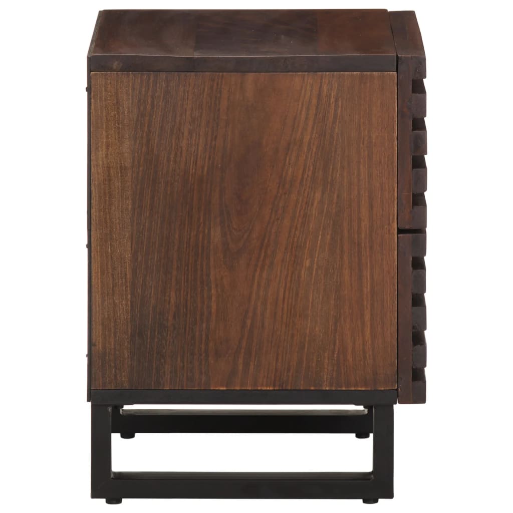 Nachtkastjes 2 st 40x34x46 cm massief mangohout is nu te koop bij PeponiXL, paradijselijk wonen!