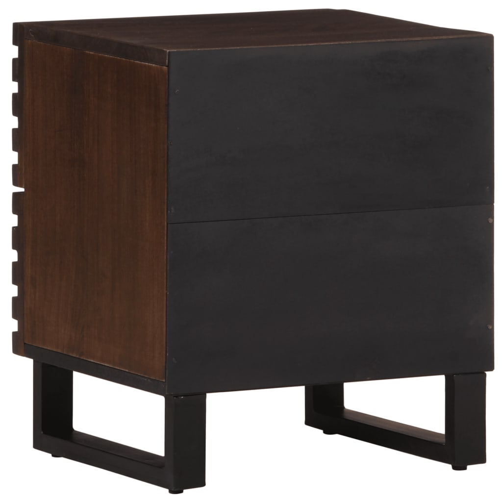 Nachtkastjes 2 st 40x34x46 cm massief mangohout is nu te koop bij PeponiXL, paradijselijk wonen!