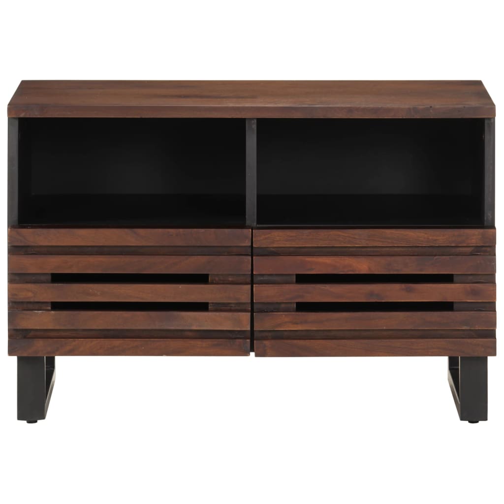 Tv-meubel 70x34x46 cm massief mangohout bruin is nu te koop bij PeponiXL, paradijselijk wonen!