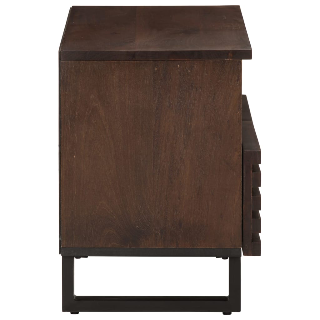 Tv-meubel 70x34x46 cm massief mangohout bruin is nu te koop bij PeponiXL, paradijselijk wonen!