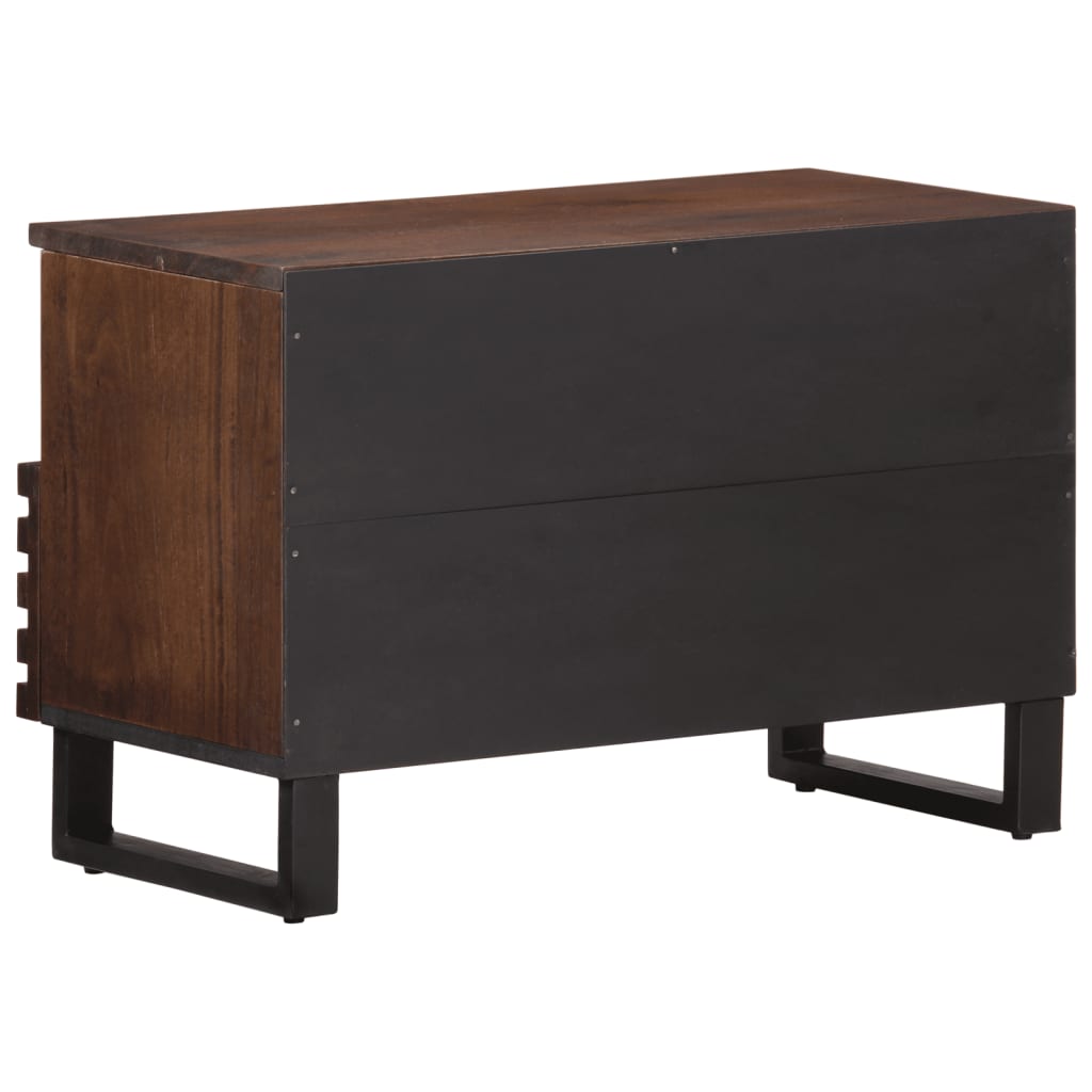 Tv-meubel 70x34x46 cm massief mangohout bruin is nu te koop bij PeponiXL, paradijselijk wonen!