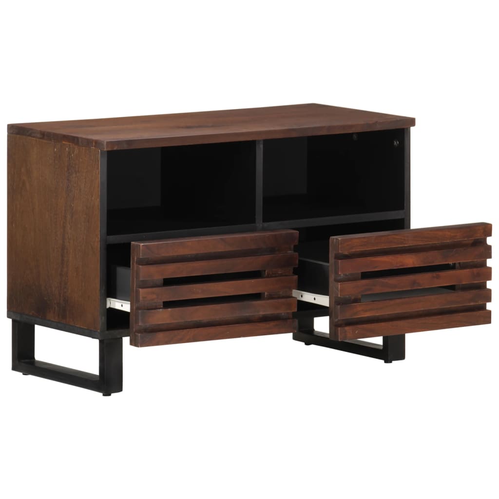 Tv-meubel 70x34x46 cm massief mangohout bruin is nu te koop bij PeponiXL, paradijselijk wonen!