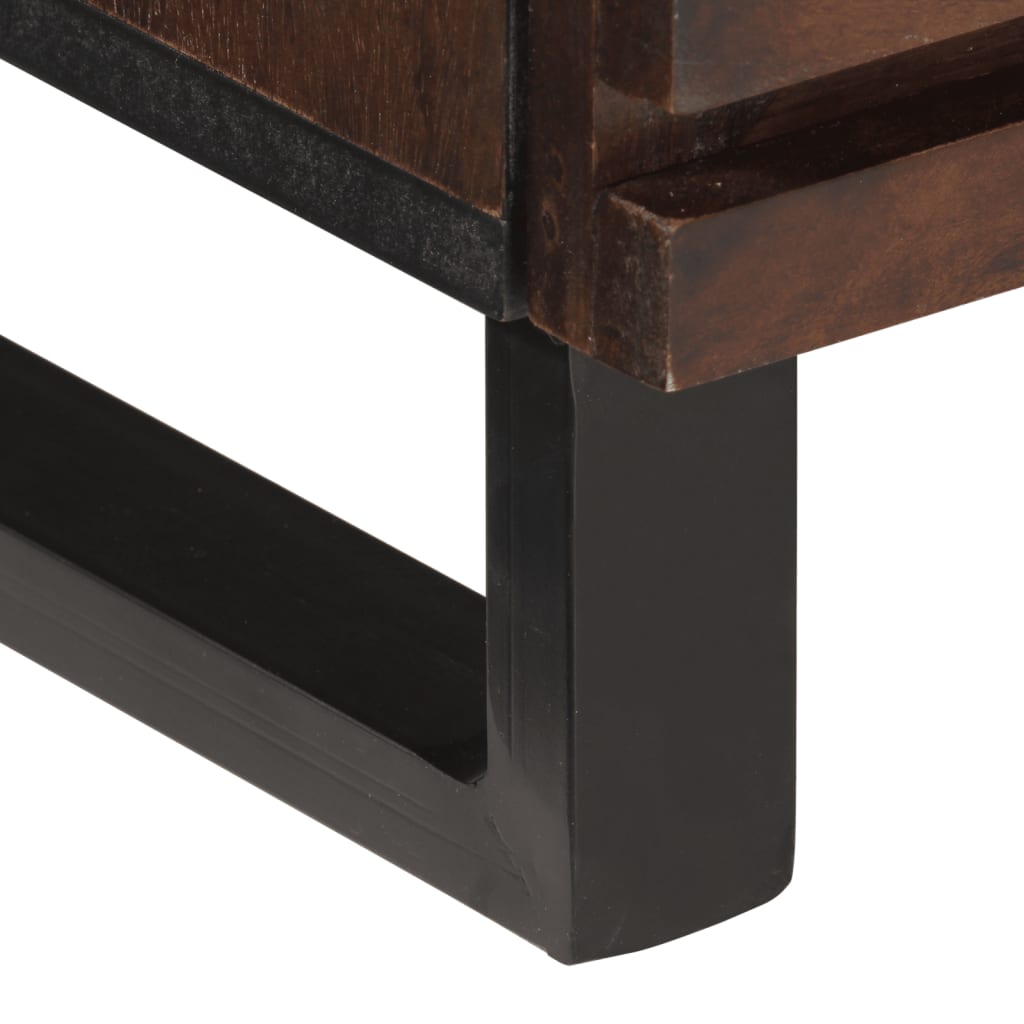 Tv-meubel 70x34x46 cm massief mangohout bruin is nu te koop bij PeponiXL, paradijselijk wonen!