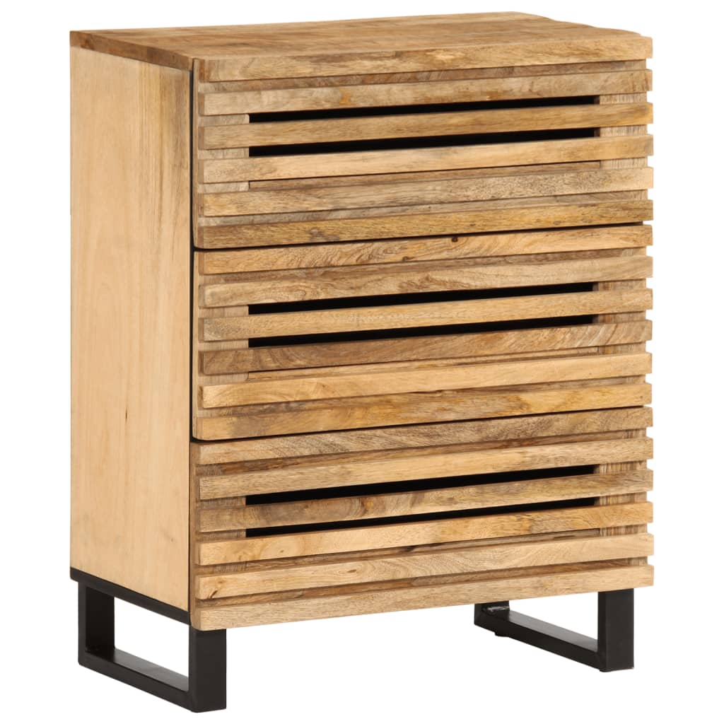 Dressoir 60x34x75 cm massief ruw mangohout is nu te koop bij PeponiXL, paradijselijk wonen!
