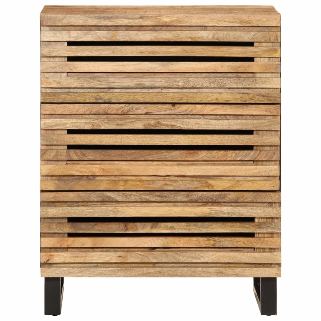 Dressoir 60x34x75 cm massief ruw mangohout is nu te koop bij PeponiXL, paradijselijk wonen!