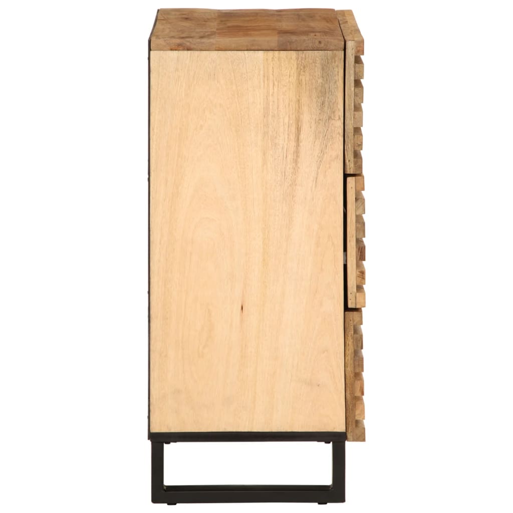 Dressoir 60x34x75 cm massief ruw mangohout is nu te koop bij PeponiXL, paradijselijk wonen!
