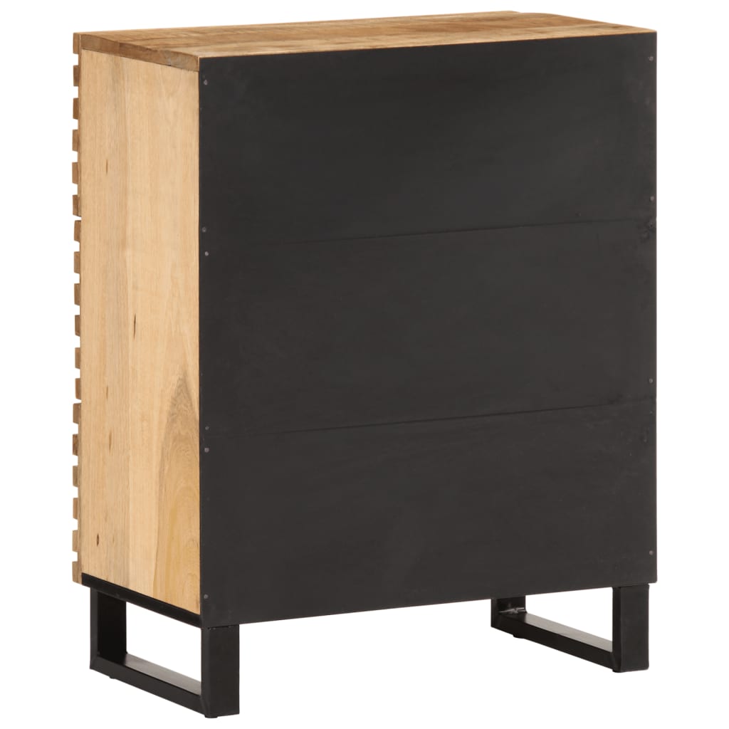 Dressoir 60x34x75 cm massief ruw mangohout is nu te koop bij PeponiXL, paradijselijk wonen!