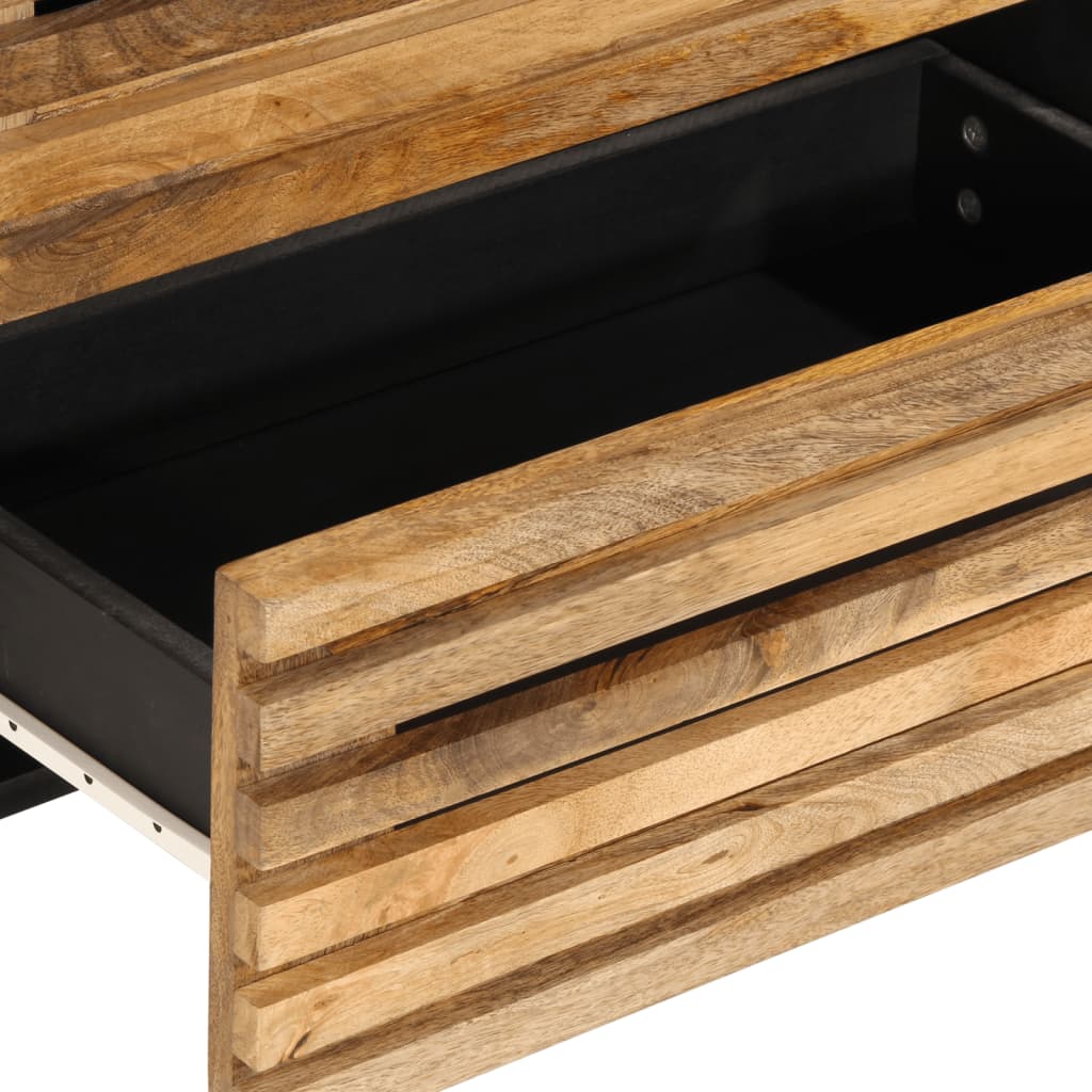 Dressoir 60x34x75 cm massief ruw mangohout is nu te koop bij PeponiXL, paradijselijk wonen!