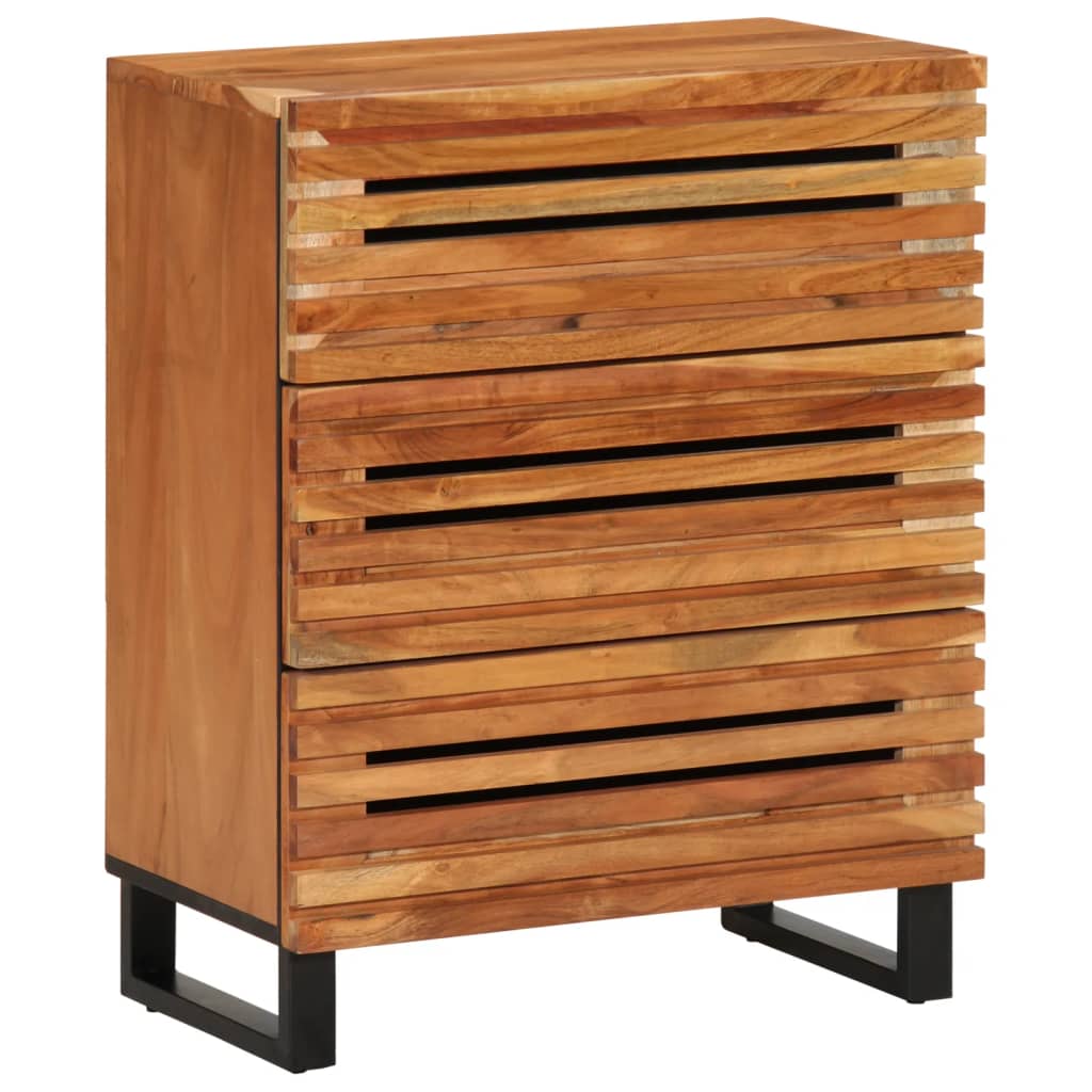 Dressoir 60x34x75 cm massief acaciahout is nu te koop bij PeponiXL, paradijselijk wonen!