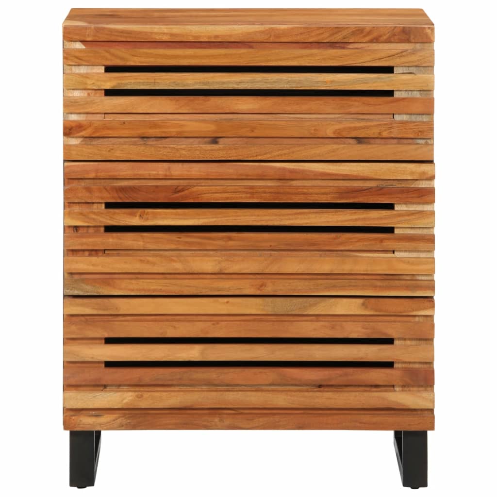 Dressoir 60x34x75 cm massief acaciahout is nu te koop bij PeponiXL, paradijselijk wonen!