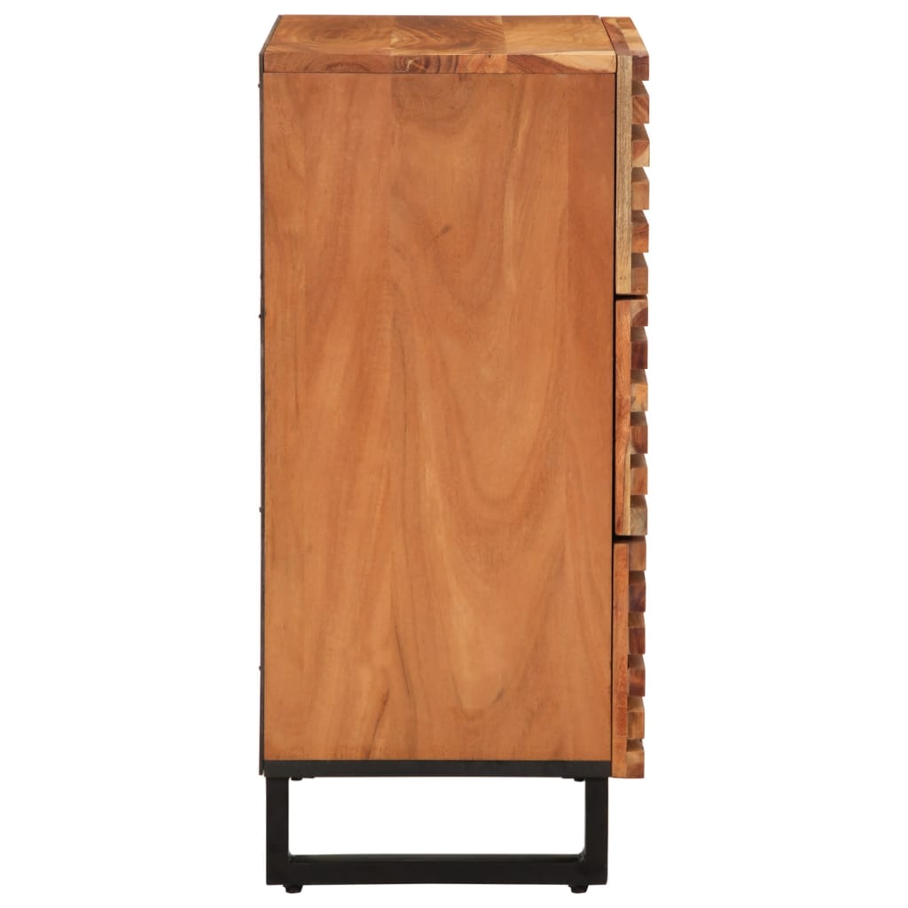Dressoir 60x34x75 cm massief acaciahout is nu te koop bij PeponiXL, paradijselijk wonen!