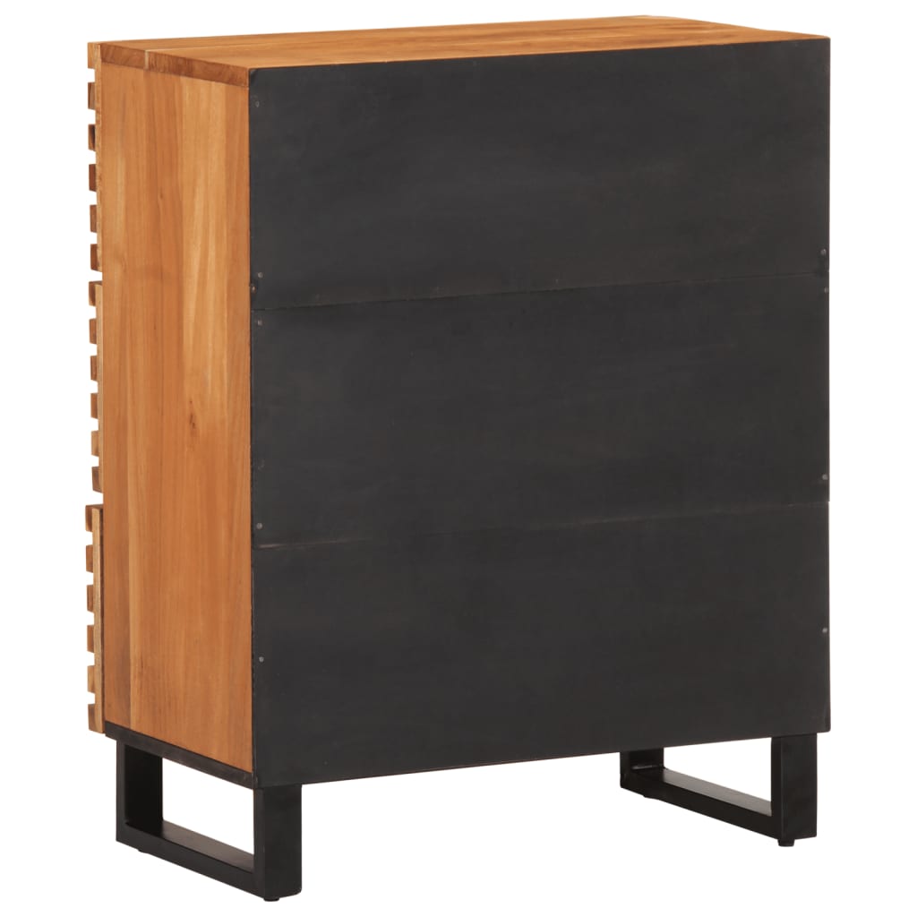 Dressoir 60x34x75 cm massief acaciahout is nu te koop bij PeponiXL, paradijselijk wonen!