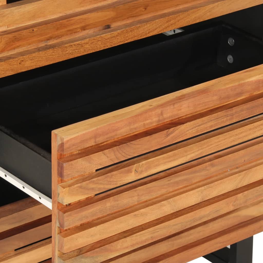 Dressoir 60x34x75 cm massief acaciahout is nu te koop bij PeponiXL, paradijselijk wonen!