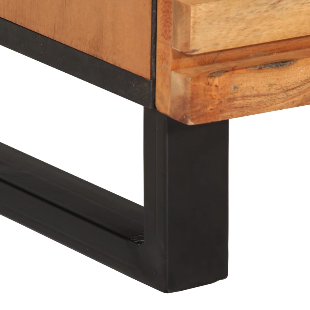 Dressoir 60x34x75 cm massief acaciahout is nu te koop bij PeponiXL, paradijselijk wonen!