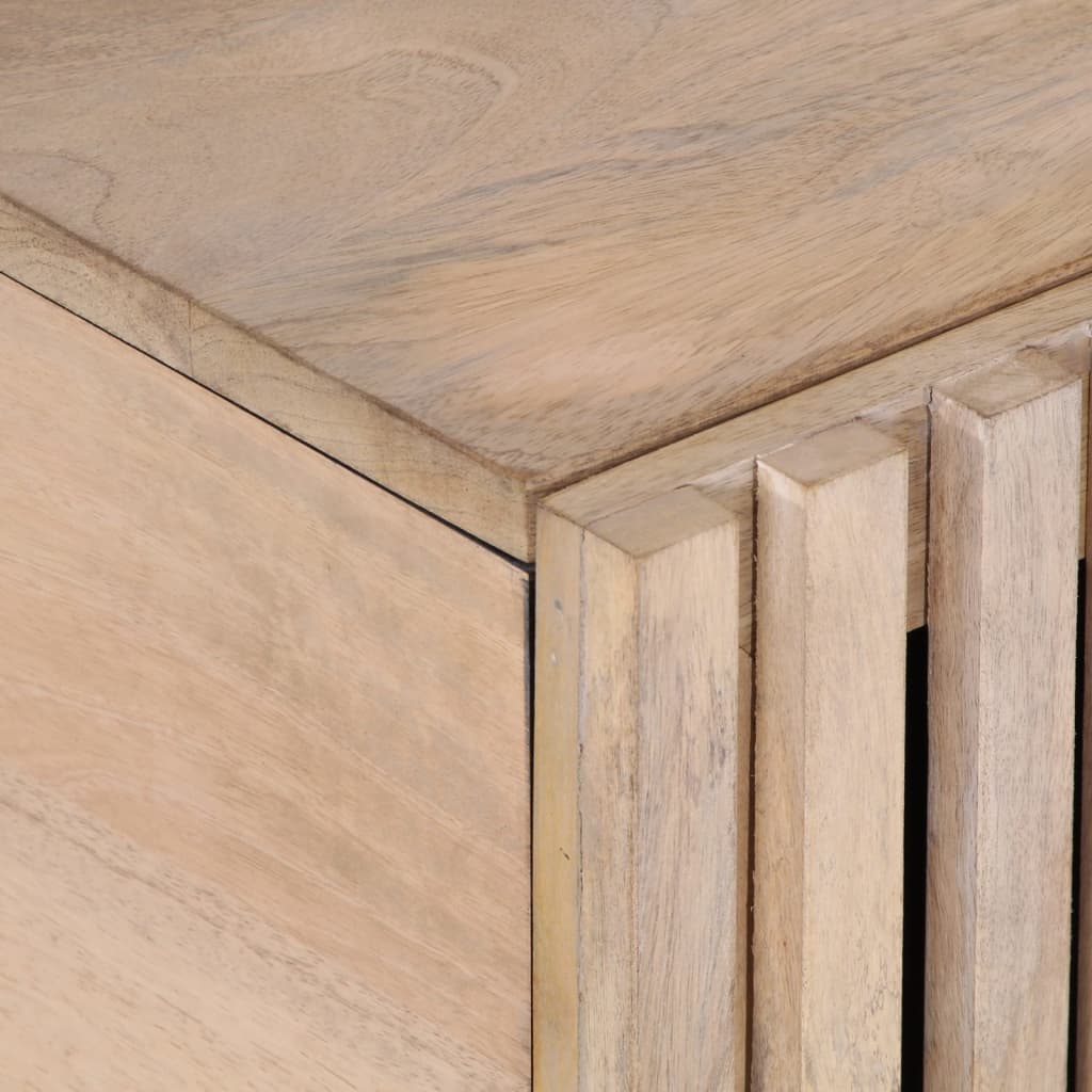 Salontafel 80x51x40 cm massief mangohout wit is nu te koop bij PeponiXL, paradijselijk wonen!