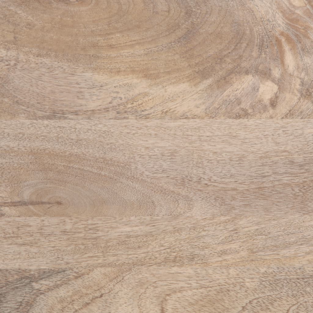 Salontafel 80x51x40 cm massief mangohout wit is nu te koop bij PeponiXL, paradijselijk wonen!