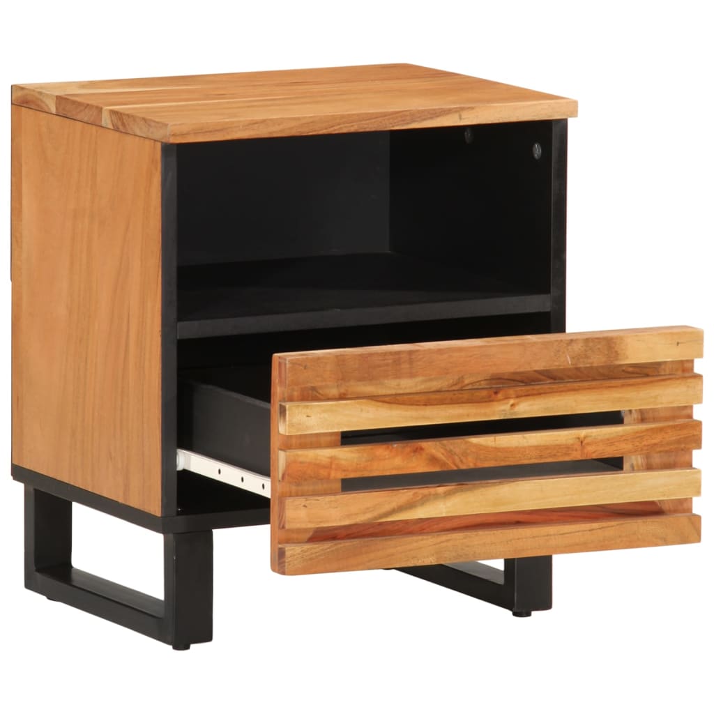 Nachtkastjes 2 st 40x34x46 cm massief acaciahout is nu te koop bij PeponiXL, paradijselijk wonen!