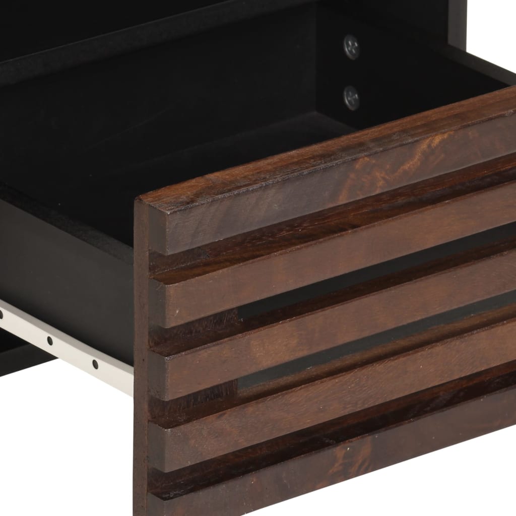 Nachtkastjes 2 st 40x34x46 cm massief mangohout is nu te koop bij PeponiXL, paradijselijk wonen!