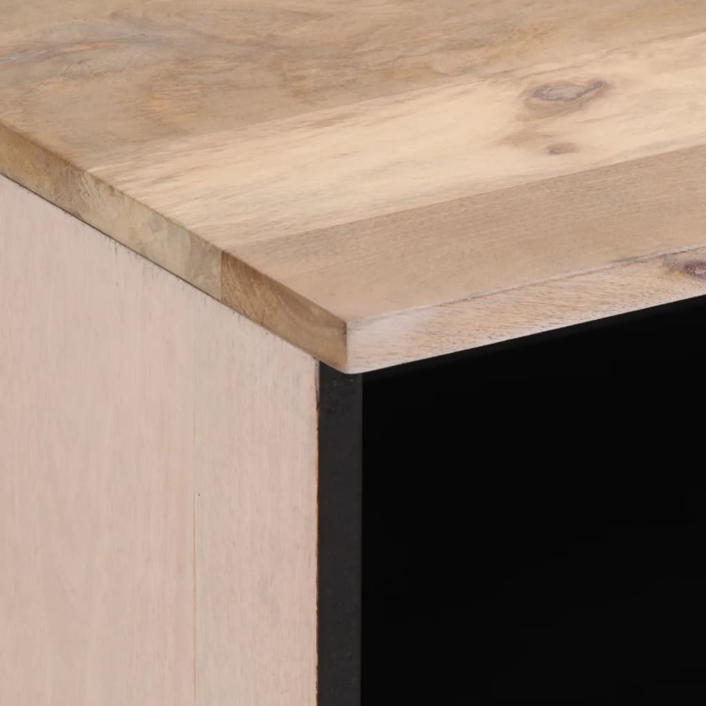 Nachtkastjes 2 st 40x34x46 cm massief gebleekt mangohout is nu te koop bij PeponiXL, paradijselijk wonen!