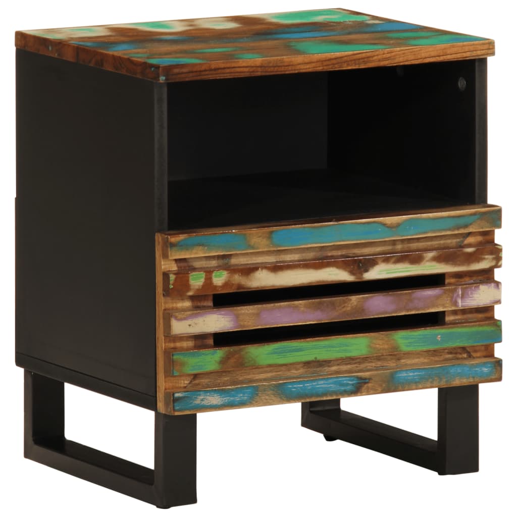 Nachtkastjes 2 st 40x34x46 cm massief gerecycled hout is nu te koop bij PeponiXL, paradijselijk wonen!