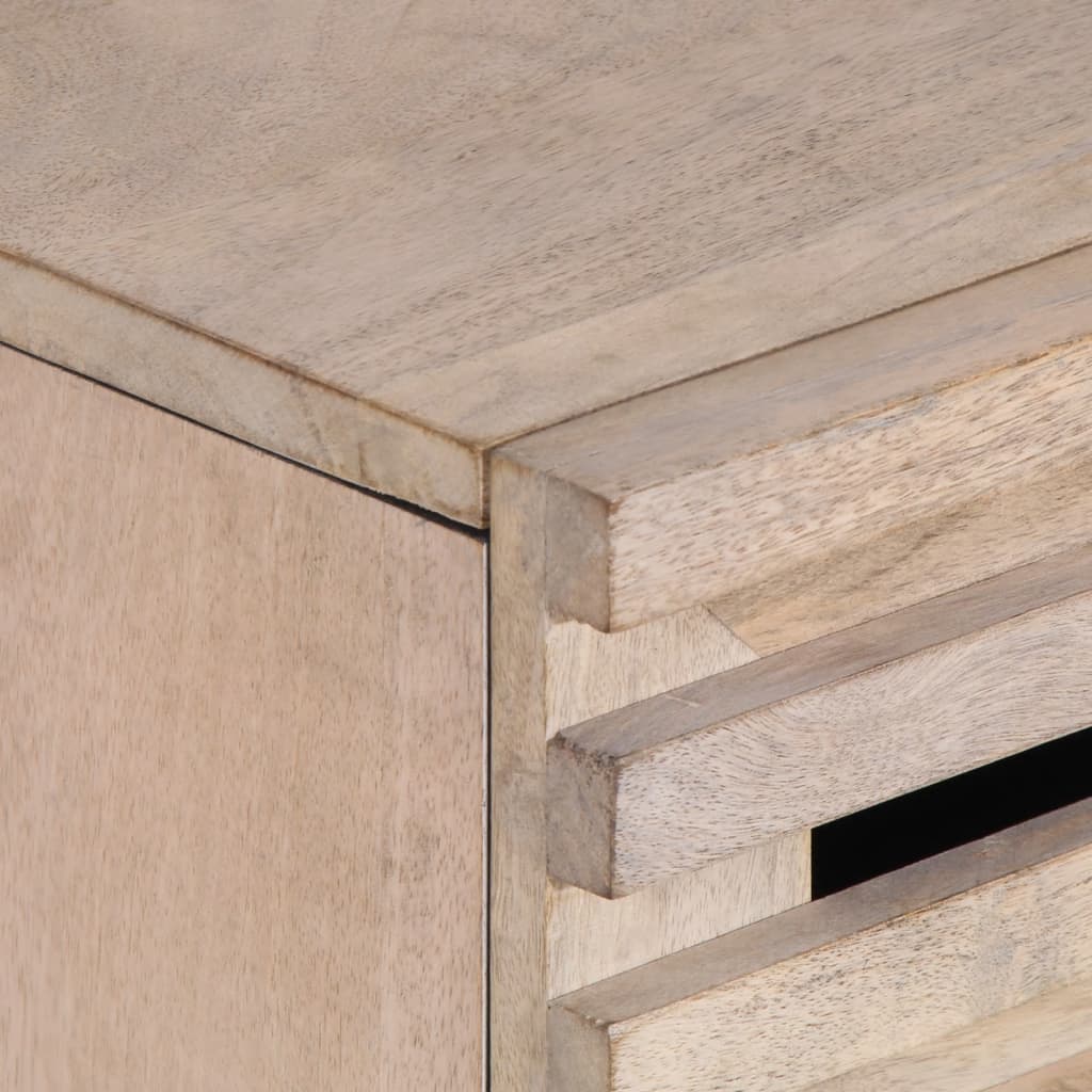 Nachtkastje 50x34x60 cm massief mangohout wit is nu te koop bij PeponiXL, paradijselijk wonen!