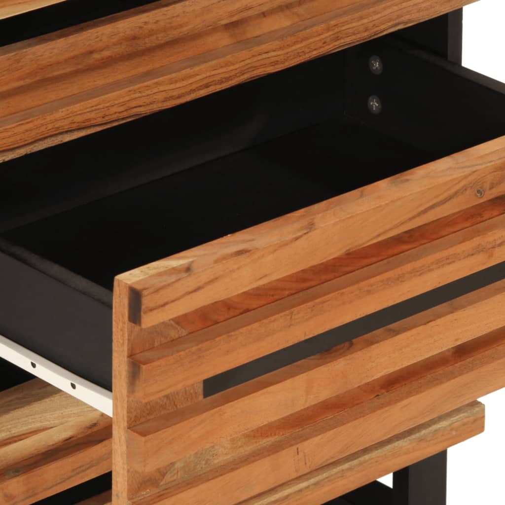 Nachtkastje 50x34x62 cm massief acaciahout is nu te koop bij PeponiXL, paradijselijk wonen!