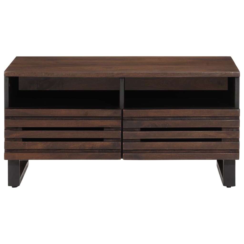 Salontafel 80x55x40 cm massief mangohout bruin is nu te koop bij PeponiXL, paradijselijk wonen!