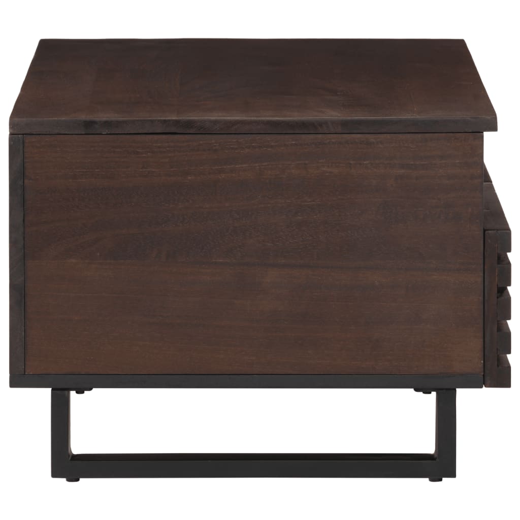 Salontafel 80x55x40 cm massief mangohout bruin is nu te koop bij PeponiXL, paradijselijk wonen!