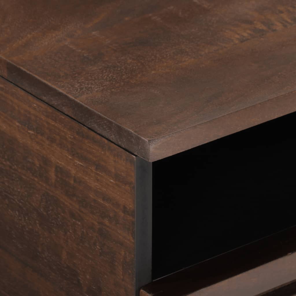 Salontafel 80x55x40 cm massief mangohout bruin is nu te koop bij PeponiXL, paradijselijk wonen!