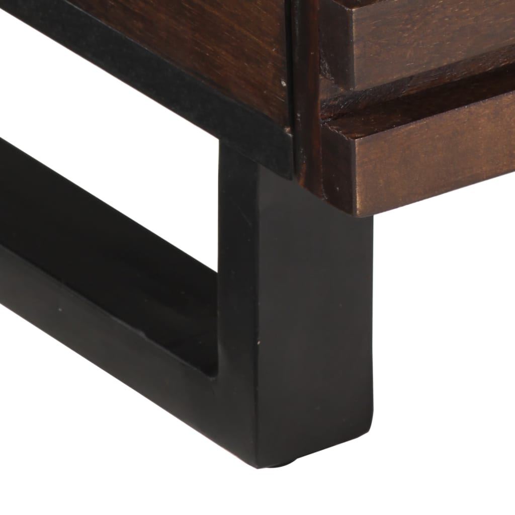 Salontafel 80x55x40 cm massief mangohout bruin is nu te koop bij PeponiXL, paradijselijk wonen!