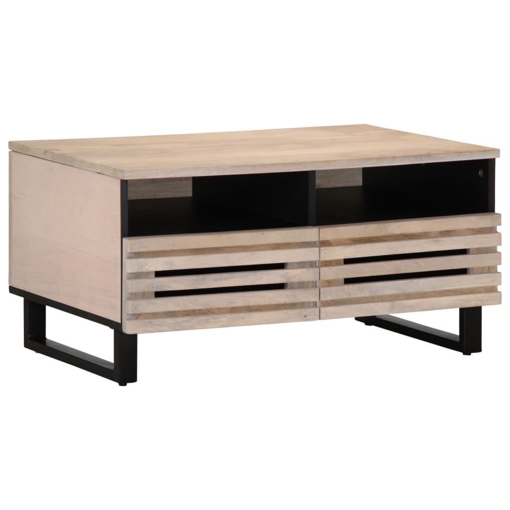 Salontafel 80x55x40 cm massief mangohout is nu te koop bij PeponiXL, paradijselijk wonen!