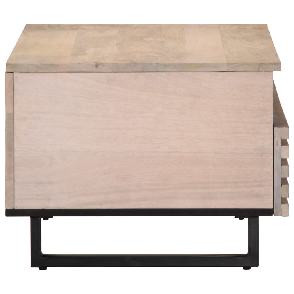 Salontafel 80x55x40 cm massief mangohout is nu te koop bij PeponiXL, paradijselijk wonen!