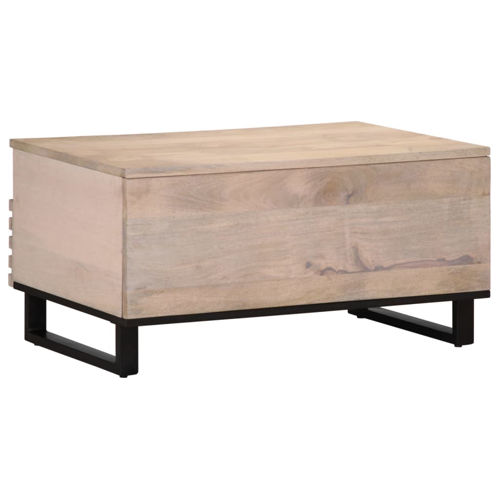 Salontafel 80x55x40 cm massief mangohout is nu te koop bij PeponiXL, paradijselijk wonen!