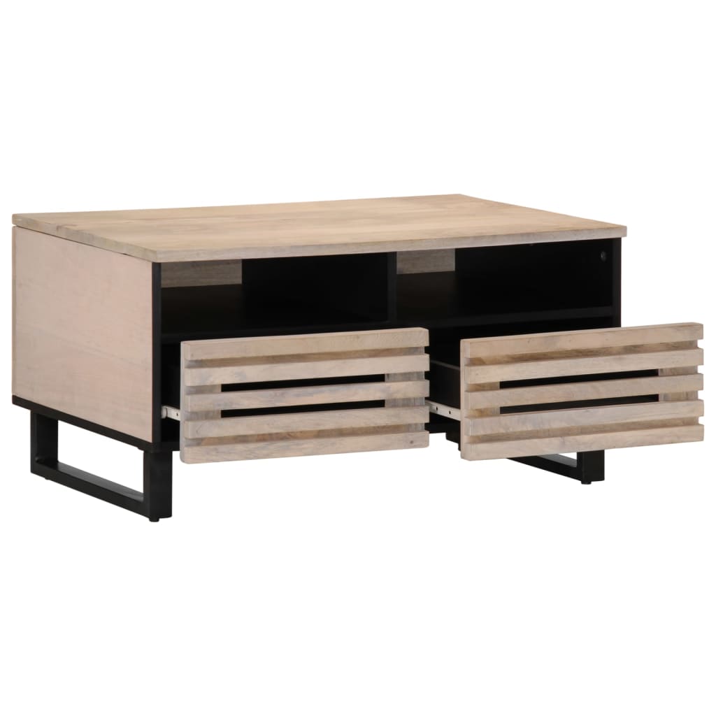 Salontafel 80x55x40 cm massief mangohout is nu te koop bij PeponiXL, paradijselijk wonen!