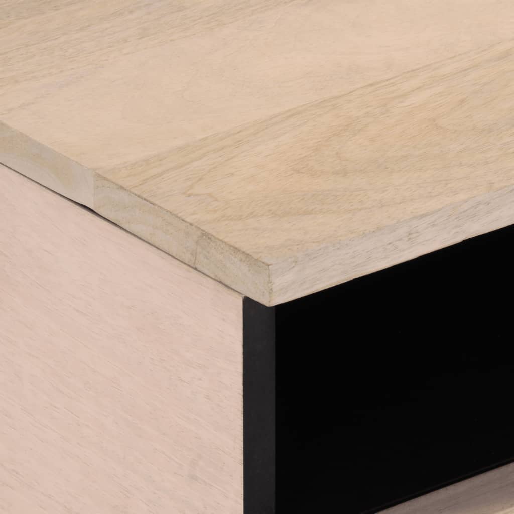 Salontafel 80x55x40 cm massief mangohout is nu te koop bij PeponiXL, paradijselijk wonen!