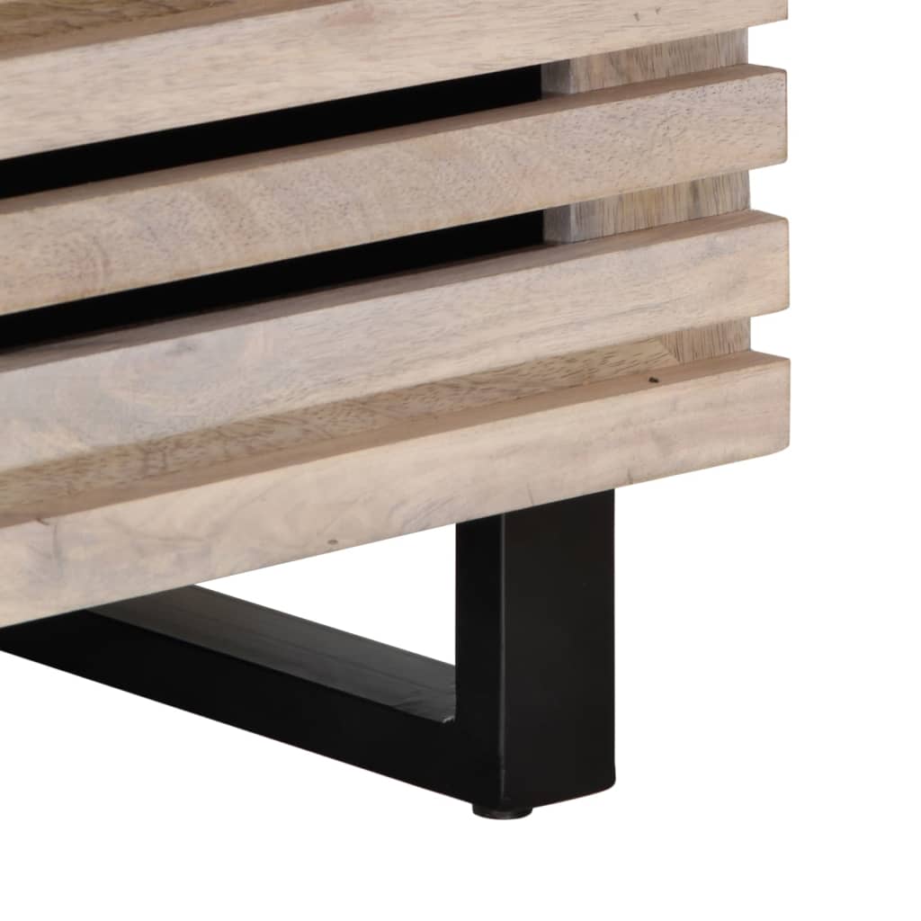 Salontafel 80x55x40 cm massief mangohout is nu te koop bij PeponiXL, paradijselijk wonen!