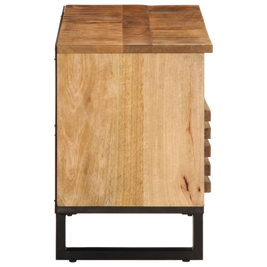 Tv-meubel 100x34x46 cm massief ruw mangohout is nu te koop bij PeponiXL, paradijselijk wonen!