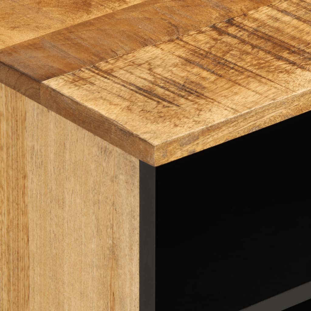 Tv-meubel 100x34x46 cm massief ruw mangohout is nu te koop bij PeponiXL, paradijselijk wonen!